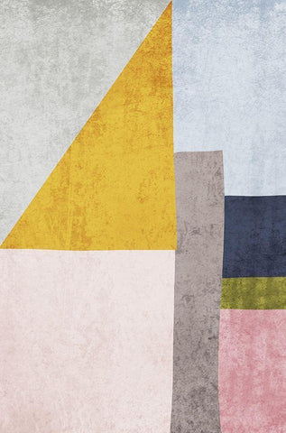 Modern minimalist XVII White Modern Wood Framed Art Print with Double Matting by Orlov, Irena