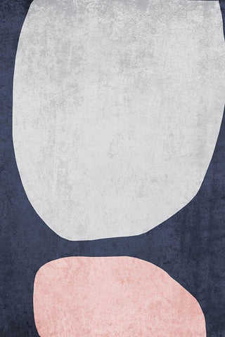 Minimalist Geometric I White Modern Wood Framed Art Print with Double Matting by Orlov, Irena