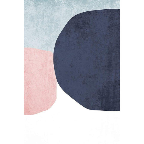 Minimalist Geometric III Black Modern Wood Framed Art Print with Double Matting by Orlov, Irena