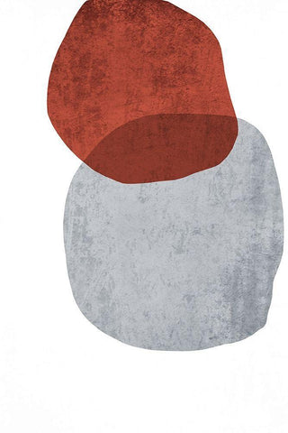 Minimalist Geometric IV White Modern Wood Framed Art Print with Double Matting by Orlov, Irena