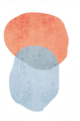 Minimalist Geometric V White Modern Wood Framed Art Print with Double Matting by Orlov, Irena