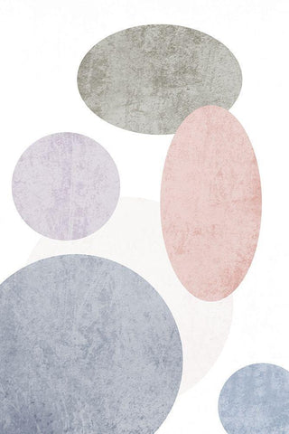 Minimalist Geometric VIII White Modern Wood Framed Art Print with Double Matting by Orlov, Irena