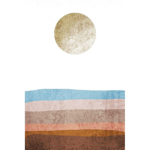 Minimalist Geometric X Black Modern Wood Framed Art Print with Double Matting by Orlov, Irena