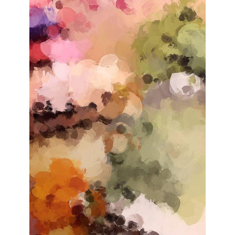 Color and Shape III Black Modern Wood Framed Art Print with Double Matting by Orlov, Irena