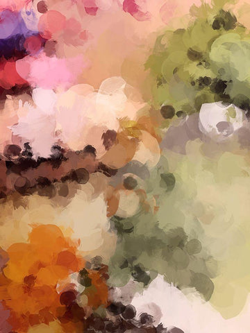 Color and Shape III Black Ornate Wood Framed Art Print with Double Matting by Orlov, Irena