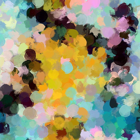 We are in Summer I Black Modern Wood Framed Art Print by Orlov, Irena