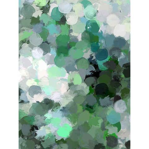 Color Expression IV Black Modern Wood Framed Art Print with Double Matting by Orlov, Irena