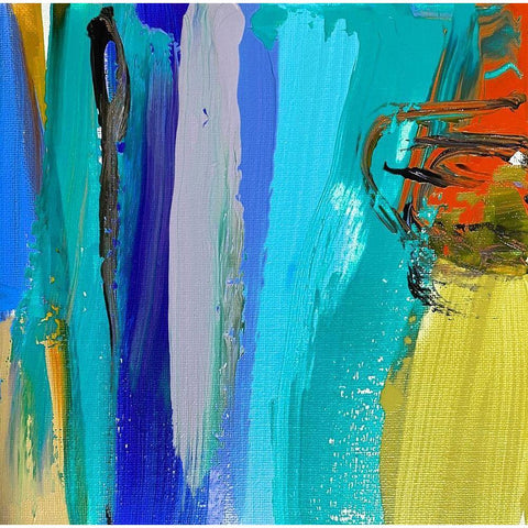 Joyful Modernist Abstraction VII White Modern Wood Framed Art Print by Orlov, Irena