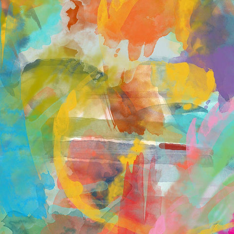 Touch II White Modern Wood Framed Art Print by Orlov, Irena