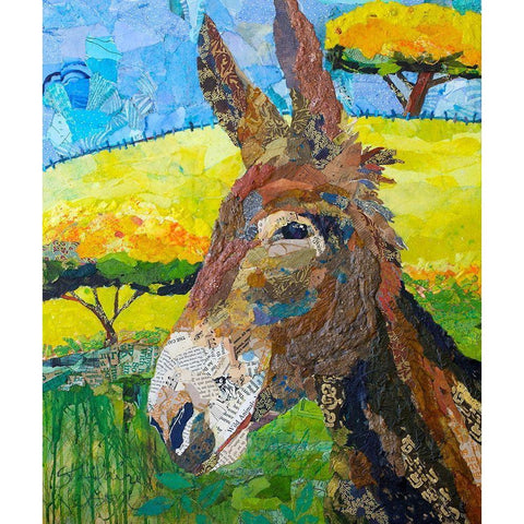 Wild Jackass Black Modern Wood Framed Art Print by St Hilaire, Elizabeth