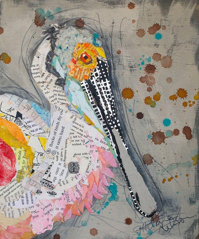 Hope #6 White Modern Wood Framed Art Print with Double Matting by St Hilaire, Elizabeth