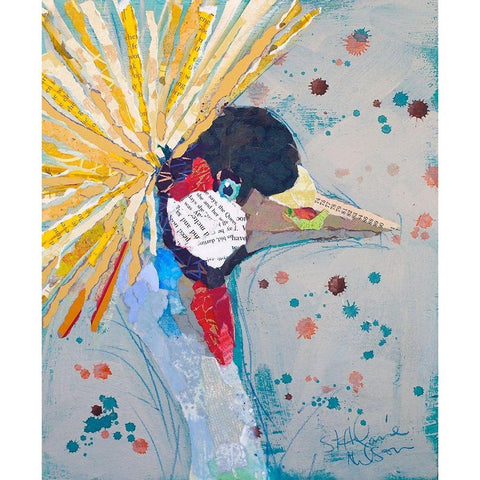 Hope White Modern Wood Framed Art Print by St Hilaire, Elizabeth