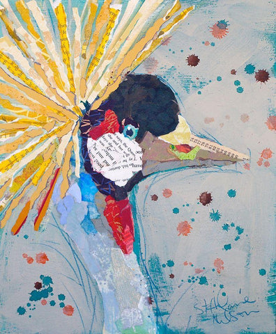 Hope White Modern Wood Framed Art Print with Double Matting by St Hilaire, Elizabeth