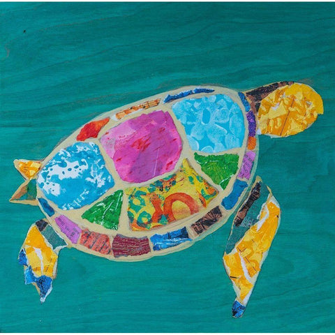 Sea Turtle I White Modern Wood Framed Art Print by St Hilaire, Elizabeth