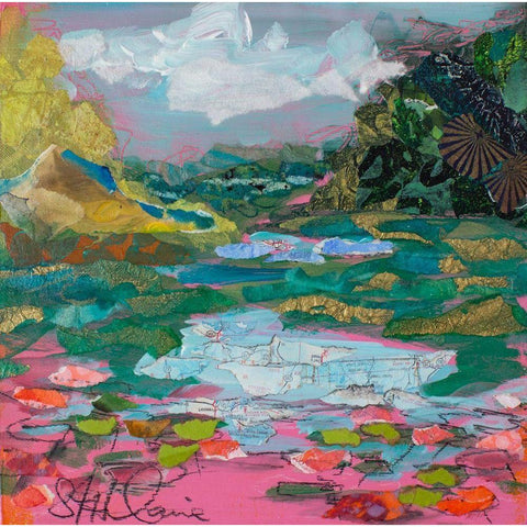 River Morning Black Modern Wood Framed Art Print by St Hilaire, Elizabeth