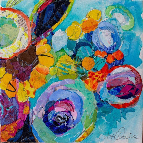 Happy Day Black Modern Wood Framed Art Print by St Hilaire, Elizabeth