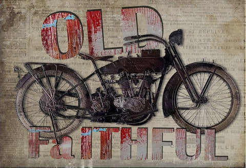 Old Faithful White Modern Wood Framed Art Print with Double Matting by Smith, Karen