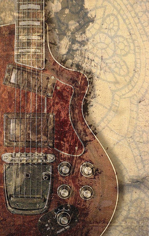 Guitarange Black Ornate Wood Framed Art Print with Double Matting by Smith, Karen