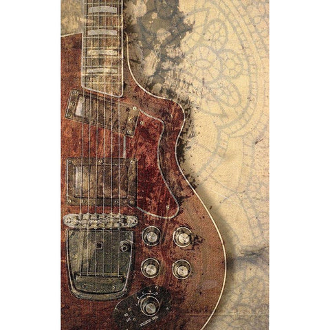 Guitarange Gold Ornate Wood Framed Art Print with Double Matting by Smith, Karen