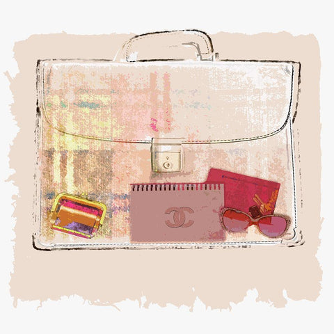 Bagful I White Modern Wood Framed Art Print by Smith, Karen