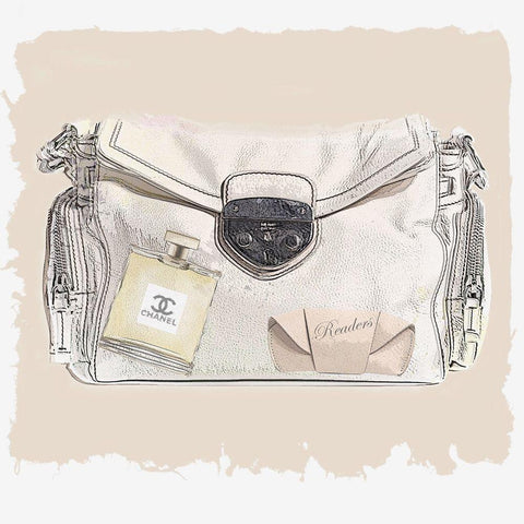 Bagful II Black Ornate Wood Framed Art Print with Double Matting by Smith, Karen