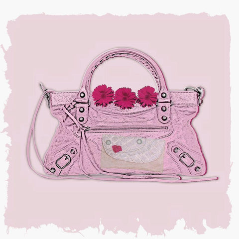 Bagful III White Modern Wood Framed Art Print by Smith, Karen