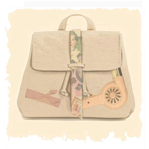 Bagful IV Black Modern Wood Framed Art Print by Smith, Karen