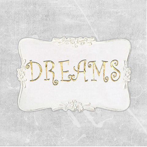 Follow Your Dreams II White Modern Wood Framed Art Print with Double Matting by Smith, Karen