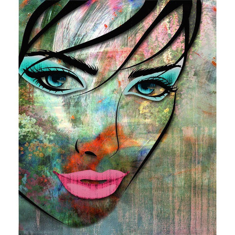 Feature Garden I Black Modern Wood Framed Art Print by Smith, Karen