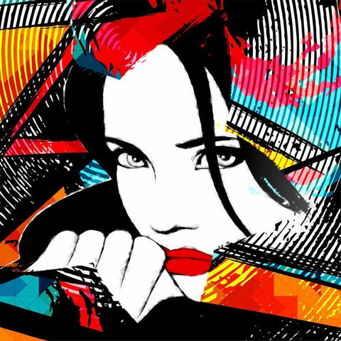 Inside the Frame White Modern Wood Framed Art Print by Smith, Karen