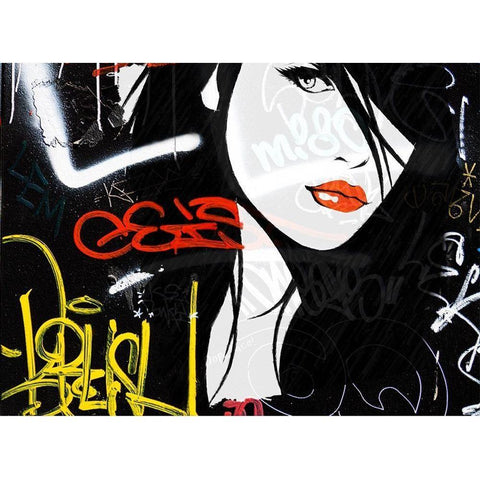 Wild at Heart Black Modern Wood Framed Art Print with Double Matting by Smith, Karen