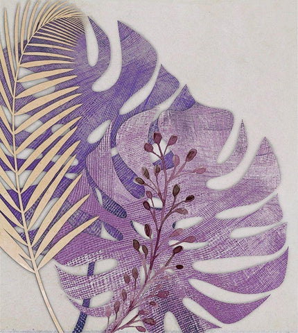 Tropics White Modern Wood Framed Art Print with Double Matting by Smith, Karen