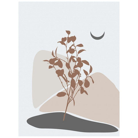 Abstract Minimal Lemon Tree Gold Ornate Wood Framed Art Print with Double Matting by Balbuena, Sabrina