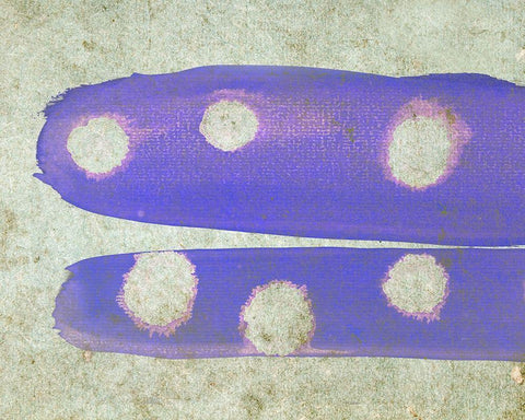 Micro World I White Modern Wood Framed Art Print with Double Matting by Surma, Agata