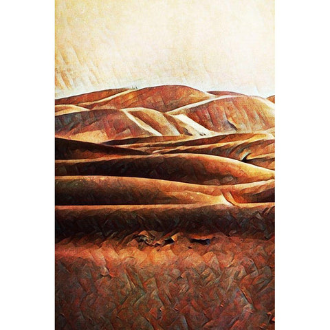 Sahara Sand Dunes I Gold Ornate Wood Framed Art Print with Double Matting by Aldridge, Ashley