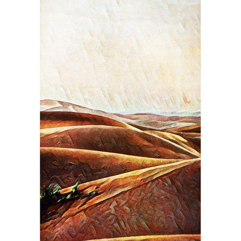 Sahara Sand Dunes IV Gold Ornate Wood Framed Art Print with Double Matting by Aldridge, Ashley