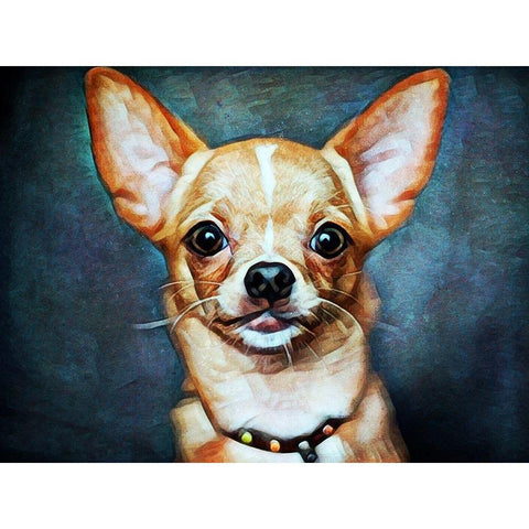 Chihuahua So Cheeky Gold Ornate Wood Framed Art Print with Double Matting by Aldridge, Ashley