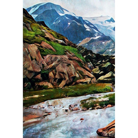 Susten Pass Worth Taking I White Modern Wood Framed Art Print by Aldridge, Ashley