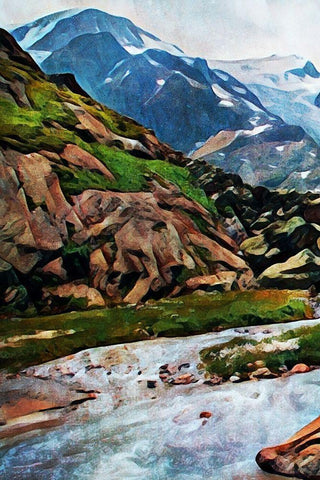 Susten Pass Worth Taking I Black Ornate Wood Framed Art Print with Double Matting by Aldridge, Ashley