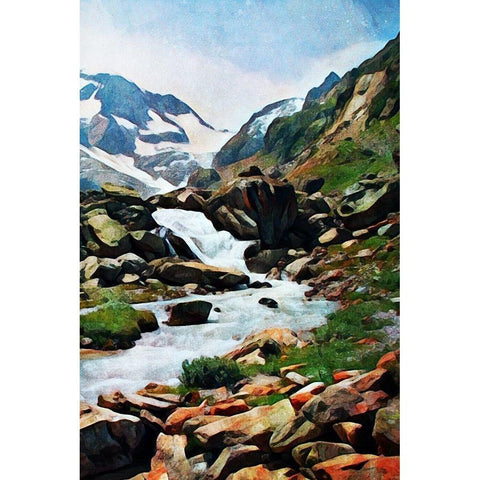 Susten Pass Worth Taking II Black Modern Wood Framed Art Print by Aldridge, Ashley