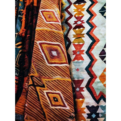 Multi-Patterned Mayhem Black Modern Wood Framed Art Print by Aldridge, Ashley