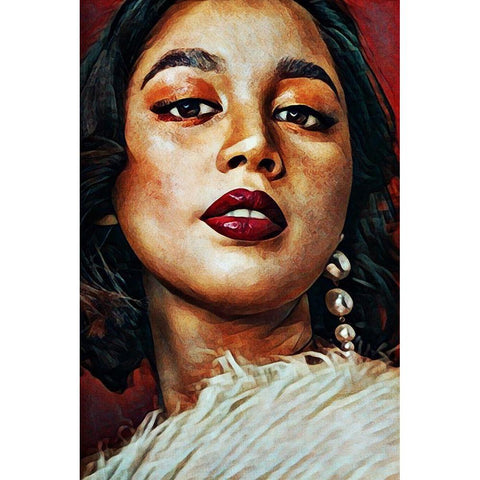 Amelia I Black Modern Wood Framed Art Print by Aldridge, Ashley