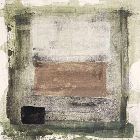 Mozaic 26 Black Modern Wood Framed Art Print by Aryai, Sia