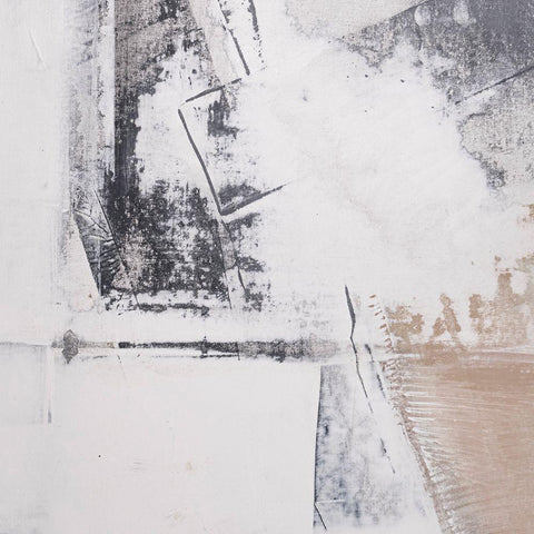 Amaze 54 White Modern Wood Framed Art Print by Aryai, Sia