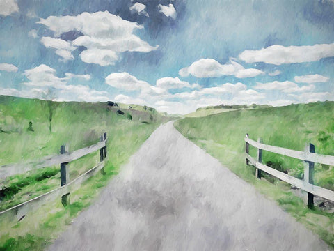 Welcome White Modern Wood Framed Art Print with Double Matting by Curinga, Kim