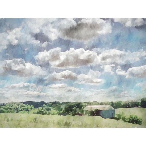 Sky Barn Black Modern Wood Framed Art Print by Curinga, Kim