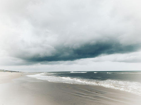 Bleached Storm III White Modern Wood Framed Art Print with Double Matting by Curinga, Kim