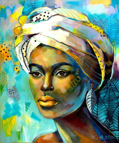 Goldenlips Black Ornate Wood Framed Art Print with Double Matting by Eaton, Winnie