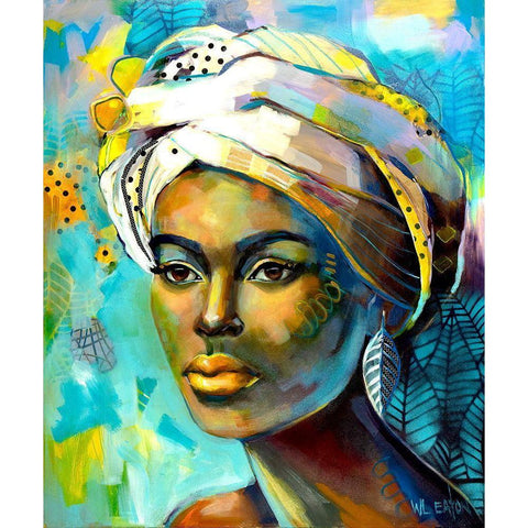 Goldenlips Black Modern Wood Framed Art Print with Double Matting by Eaton, Winnie