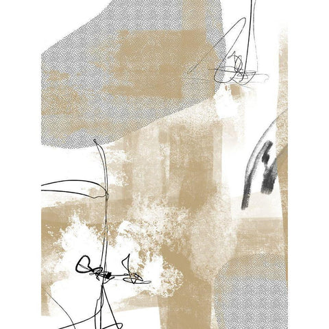 Scratched Lumber I Black Modern Wood Framed Art Print with Double Matting by Holman, Nicholas